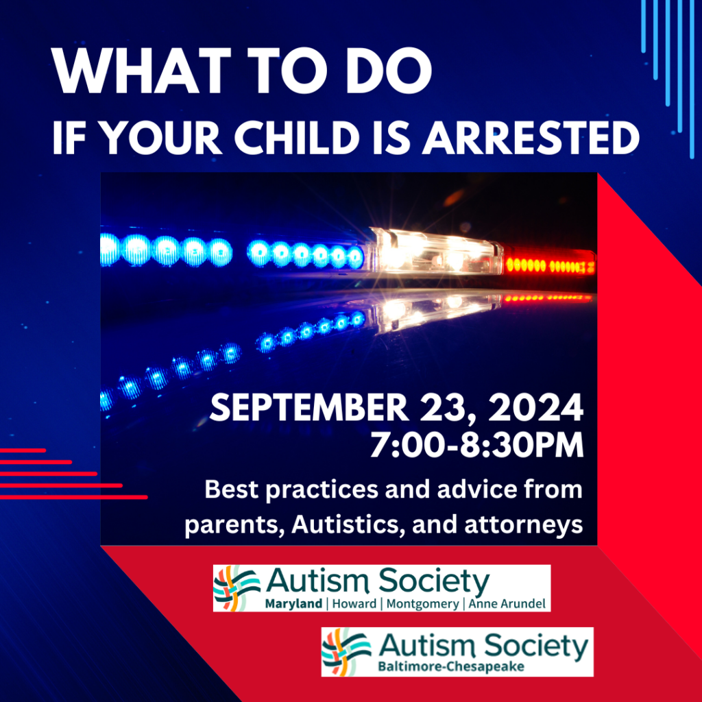 What to do if Your Child is Arrested Webinar Flyer